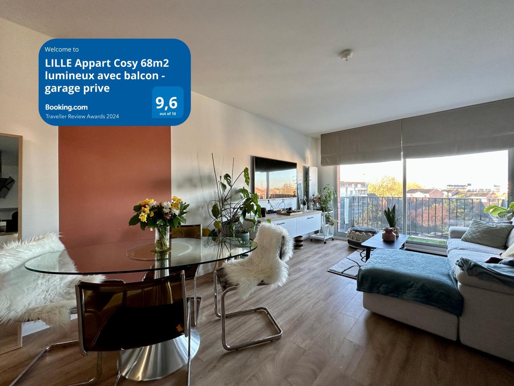 Lille Appart Cosy 68M2 Lumineux Avec Balcon - Garage Prive Extérieur photo